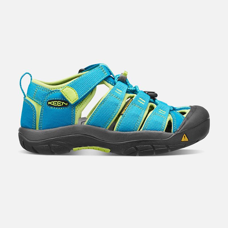 Keen Newport H2 Trekkingsandalen Kinder DE-57214 Hawaiian Blue/Green Glow - Keen Kinderschuhe Blau